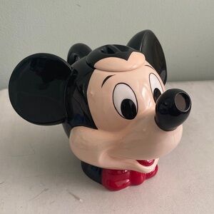 Disney Mickey Mouse Ceramic tea pot - Black, Red, and Cream